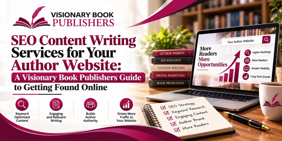 Visionary Book Publisher: SEO Content Writing Services for Your Author Website